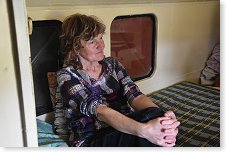 Moje XYL Iva sleduje dění v hamovně