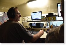 Ivan OK1PI v poslední hodině závodu